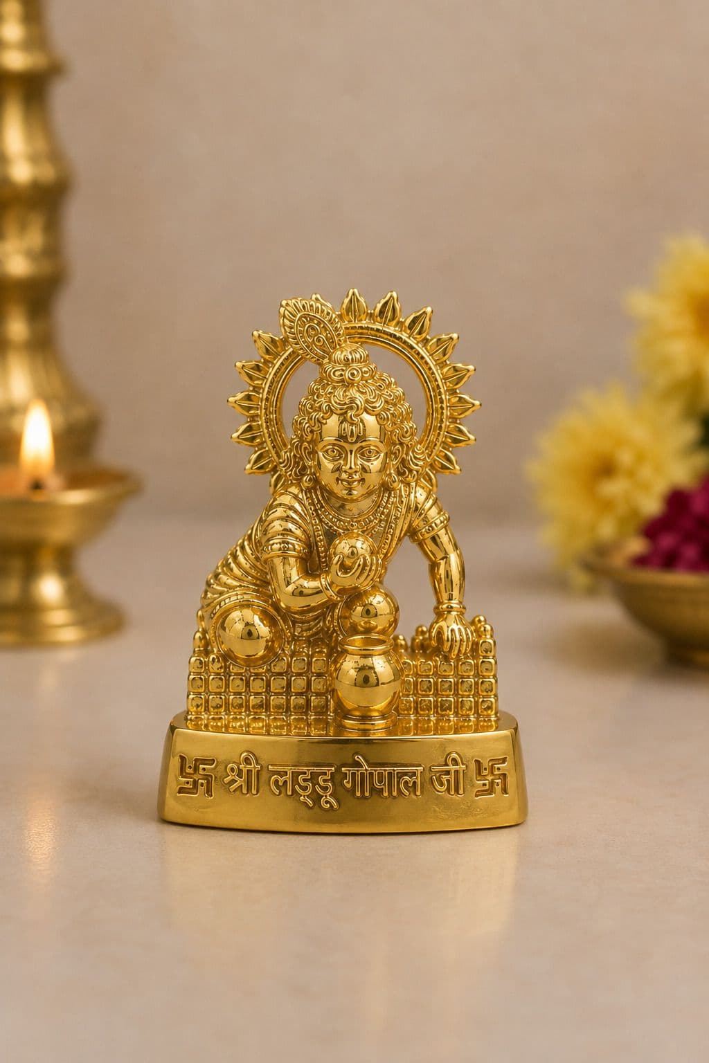 Laddu Gopal Krishna Metal Idol